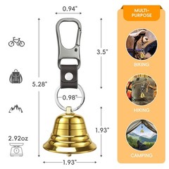 Electronic Air Horn and Bear Bells for Hiking Safety Gear Camping