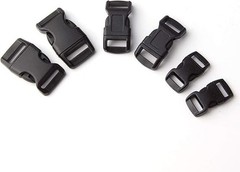60-Pack Paracord Bracelet Buckles 5/8″ 1/2″ 3/8″ Plastic Side Release Clips