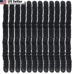 2000pcs Mini Rubber Bands Black 0.5″ 13mm Small Elastic Bands for Office School