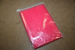 (5) PINK Emergency Children’s Kids Rain Poncho Survival Color Raincoat 40″x30″