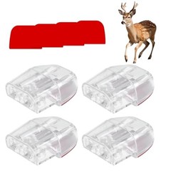 Deer Whistles for Car, Deer Warning Device with Adhesive 4 PCS Transparent