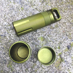 Colorful Aluminum Waterproof EDC Sealed Bottle Survival Storage Box Outdoor Port