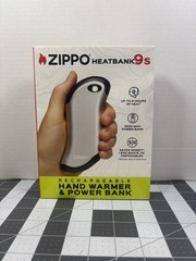 Zippo Heatbank 9s Rechargeable Hand Warmer & Power Bank Up to 9 Hours Heat New