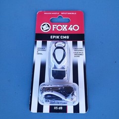 Fox 40 Epik CMG Pealess Safety Whistle, 115 dB, WHITE – 8801-0008, 32