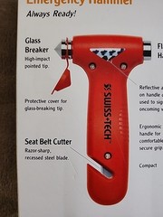 SWISS TECH EMERGENCY HAMMER Automobile Emergency Tool New