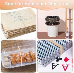 Large Rubber Bands, 120 Pcs, 7×1/8 Inches, Light Beige Big Rubber Bands, Giant E