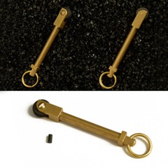 1*Mini EDC Brass Gear Spark Wheel Fire Starter Lighter Survival Outdoor Keychain