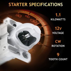 Dynavim Parts 6494 Starter Fit For 2003-2008 Chevy Silverado 1500 Tahoe 4.8 5.3