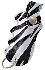 Pepper Defense 2-PACK Pepper Spray Max Strength Zebra & Leopard Holsters UV Dye