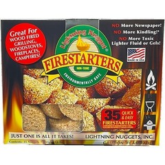 All Natural Fire Starters 35 Count Pine Scented Non Toxic Fire Starter Nuggets