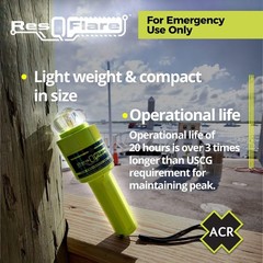 ResQFlare Electronic E-Flare & Flag – USCG Approved