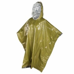 1/2/4pcs Emergency Survival Rain Poncho Reusable Mylar Thermal Blanket Poncho