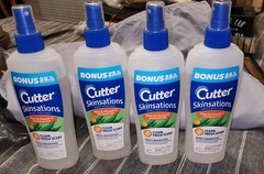 Cutter Skinsations Insect Repellent Spray Clean Fresh 7.5 fl oz Lot of 4 Mosquit