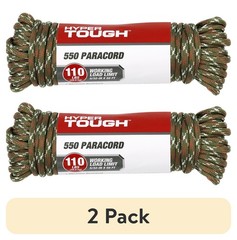 2 Pack 5/32 Inch X 50 Ft 550 Paracord 110 Lb Working Load Limit, 4.9 Oz