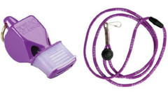 Fox 40 Sonik Blast CMG 2-Chamber Pealess Whistle with Lanyard, Purple
