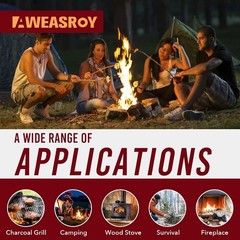 64 Waterproof Fire Starter Squares – Odorless & Safe for Camping, BBQ, Fireplace
