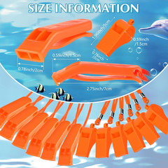 Emergency Whistles 100 Pcs Bulk Loud Safety Survival Lanyard Camping Coach Kids