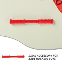 2Pcs Durable Plastic Rocking Horse Handles Universal Toddler Toy Replacement Red