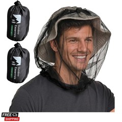 Mosquito Head Net Mesh Face Cover – Bug Face Netting Protection Against Gnats…