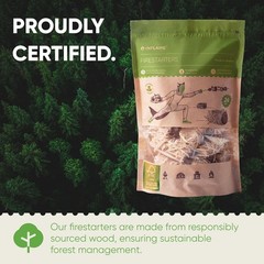 Waterproof Fire Starters – 24 Natural Wood Sticks for Outdoor Adventures