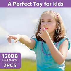 Whistle for Coaches – Pink Plastic Whistles, with Lanyard and Mouthpiece –
