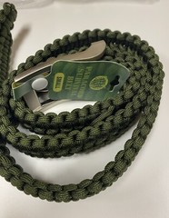 NEW Stone River Gear 550 Lb. Survival Paracord Belt Green Small Waist 28-32