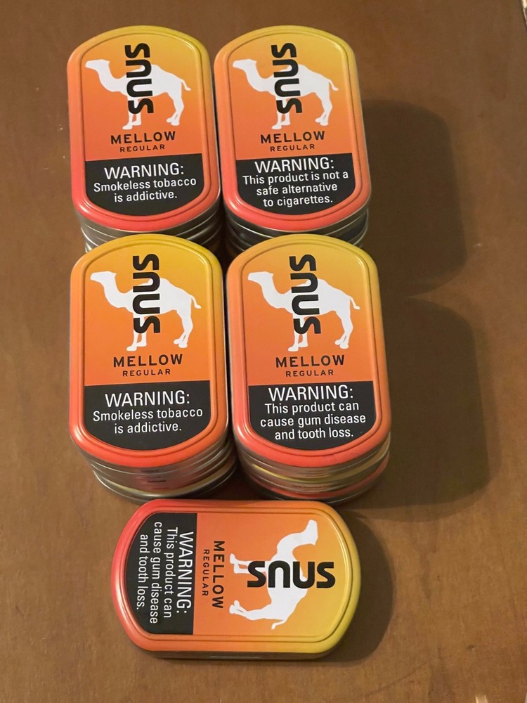 13 Empty Camel Snus Tins  Water Resistant new style (no Tobacco) storage contain