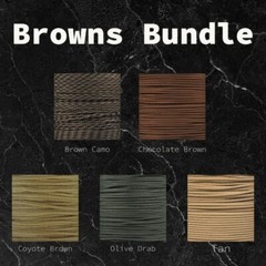 325 Paracord Classic Neon Camo Blue Brown Rainbow Colorful 10 ft Hanks Set of 5!