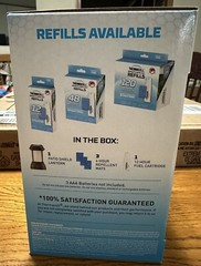 Thermacell Mosquito Repellent Patio Shield Lantern; Includes 12-Hour Refill NEW