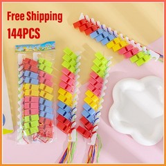 144X Plastic Whistles Bulk Whistles Training Sports Whistles with Lanyard