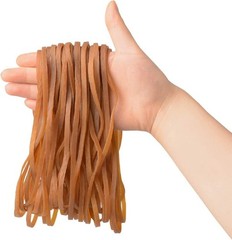 ZZJMCH 60 Pcs Large Rubber Bands Heavy Duty, Duty Trash Can Yellow