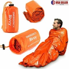 1-2X Emergency Sleeping Bags Thermal Blanket Waterproof Outdoor Survival Camping