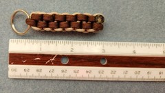 Paracord Keychain Box Tan/Chocolate Brown