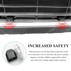 4 PCS Deer Whistles for Car, Deer Warning Whistle Wind Activated Safety Alert wi