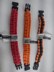 Set of 3 Everbilt Paracord Bracelets Survival NEW 9″