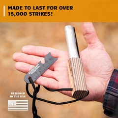 Ferro Rod Fire Starter Kit | Flint And Steel Striker| Waterproof Magnesium Farro