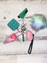 Self Defense Kids Backpack Keychain Safety Gear Window Breaker, LED Light