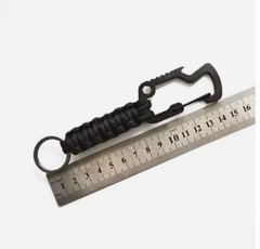 Multi-function Bottle Opener Carabiner Keychain, Paracord Keychain