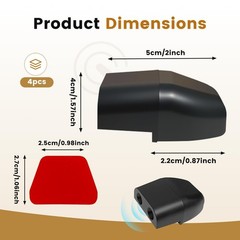 4 PCS Deer Whistles for Cars – Avoid Collisions, Universal Animal Alert Devices