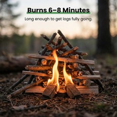 Fire Starter Cubes for Grills: Natural Fire Starters Blocks – Quick Ignition …
