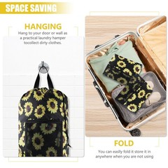 Olosar Laundry Bag Backpack, Extra Large Travel 1Pack, Sunflower
