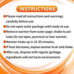 10 Pack Hand Warmers Disposable – Up to 15 Hours of 15 Hours, Creamy white