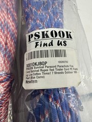 Lot of 5 PSKOOK Survival Paracord Rope 100 Ft Each 7 Strand Outdoor Camping