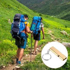 Emergency Survival Whistle, 4pcs Double Whistle Tubes Super Strong Aluminum