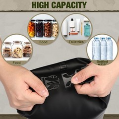 Foilswirl Bear Bag Food Storage System for Camping,10 L,Black