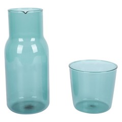 Water Glass Bottle Set Travel Drinking Cup Reusable Cups Pitcher