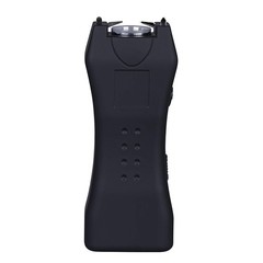 Black Rechargeable Stun Gun LED Flashlight w/ Holster Self Defense 718