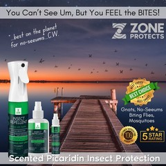 Zone Protects Scented Picaridin Insect Repellent 8oz Refill Twin Pack