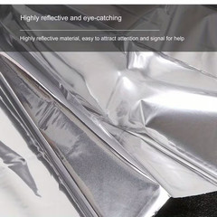 2 Emergency Thermal Blanket Survival Heat Reflective 82″X52″ Waterproof Silver