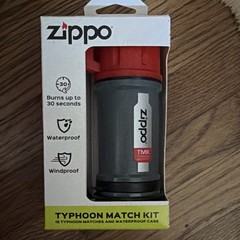 Zippo Typhoon Match Kit 15 Matches Waterproof Windproof Reusable Case